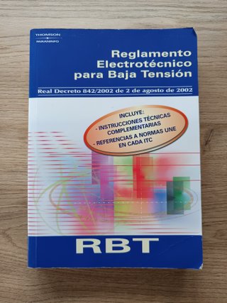Libro Reglamento electrotécnico para baja tensión