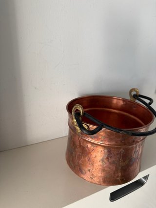Cubo de Cobre con Asa