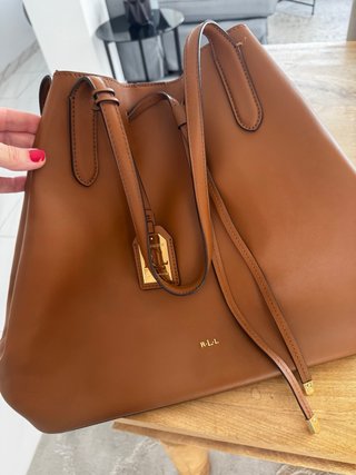 Bolso Shopper Ralph Lauren Marrón