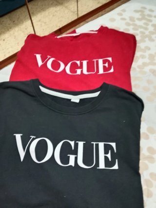 2 Sudaderas VOGUE (Roja y Negra)