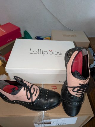 Zapatos Lollipops Paris Negro y Rosa