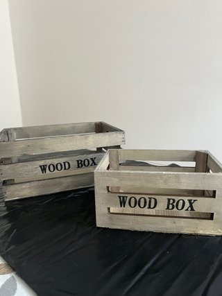 NUEVO | Set de 2 Cajas de Madera Decorativas