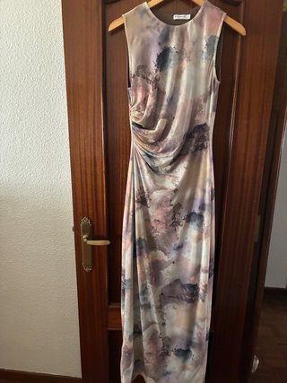 Vestido largo estampado