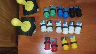 Set de 2 Joysticks y 14 Botones Arcade