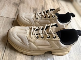 Zapatillas con Plataforma Beige Talla 38