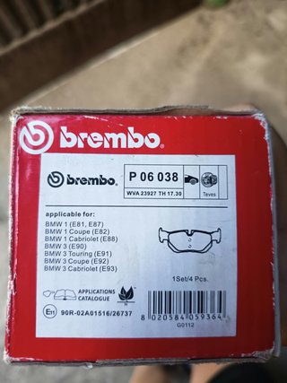 Pastillas de freno Bmw
