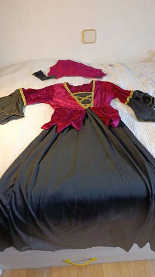 Vestido Medieval para Niña (110-120 cm)