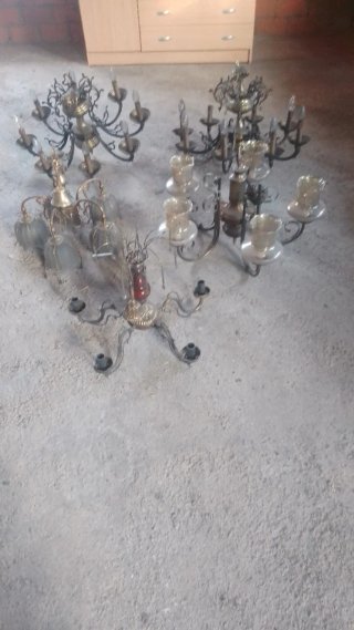 Lote de 4 Lámparas Antiguas
