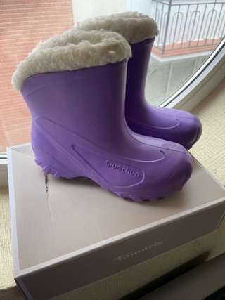 Botas de nieve Quechua moradas