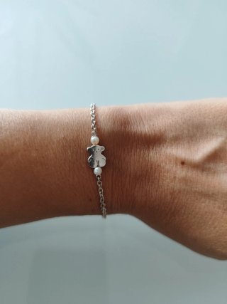 Pulsera Tous de Plata con Perlas