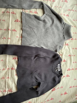 2 Tops Manga Larga Talla S