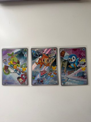 Pack 3 Cartas Pokémon Primeros Compañeros 1