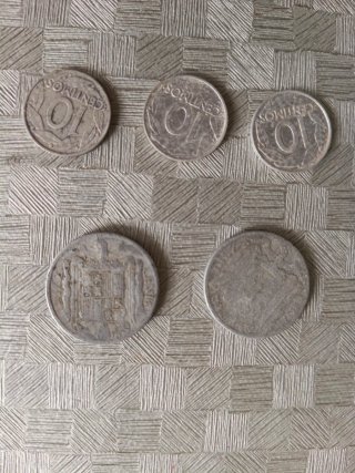 Lote de 5 Monedas Antiguas