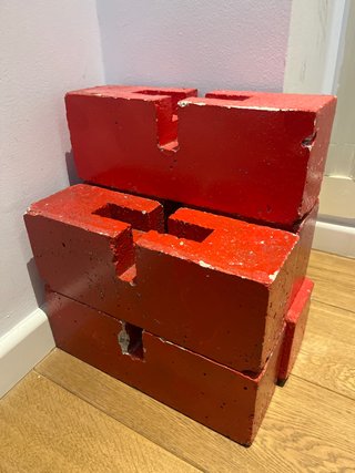 5 Ladrillos Rojos para Manualidades