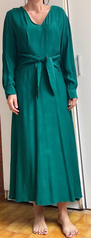 Vestido Verde MANGO Talla L