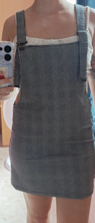 Peto Pichi de Cuadros Gris