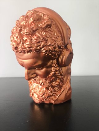 Figura Busto Clásico Auriculares oro rosa / cobre