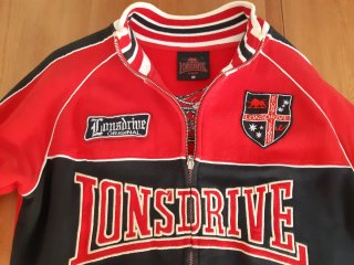Felpa Lonsdrive vintage full-zip - Rosso - M