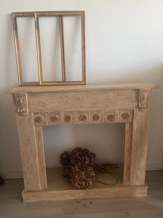 Chimenea decorativa de madera