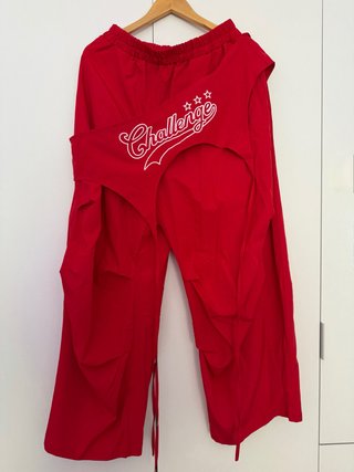 Pantalón Cargo Rojo