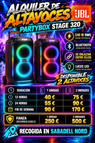Altavoz JBL PartyBox Stage 320