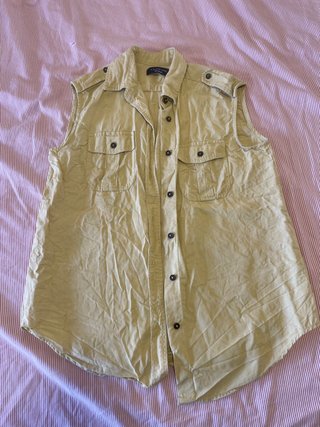 Camisa sin mangas Lloyd's beige Talla S