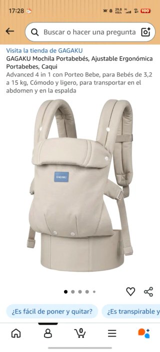 Mochila Portabebés Ergonómica GAGAKU