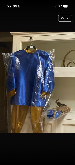 Traje Beduino Azul y Dorado