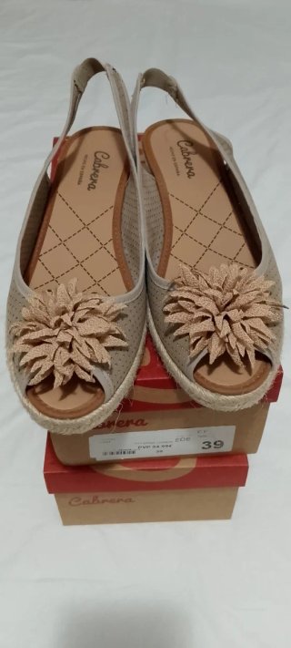 Sandalias Cabrera Beige Talla 39