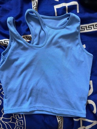 Top Azul de Tirantes