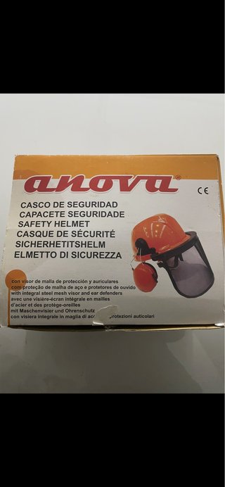 Casco de Seguridad Anova con Visor y Auriculares