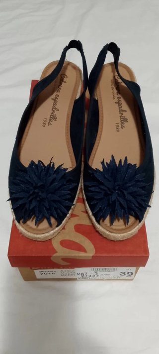 Sandalias Cabrera Espadrilles Azul Talla 39
