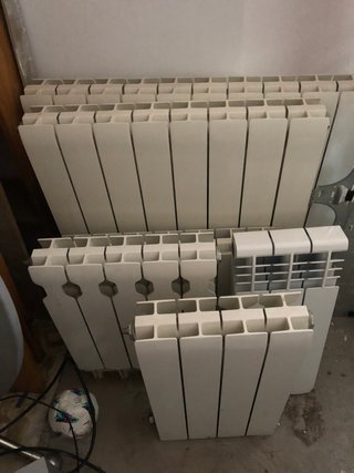 Conjunto de 5 radiadores de aluminio