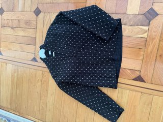 Chaqueta Negra Estampada