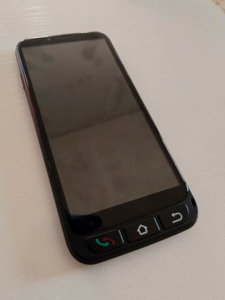 Teléfono móvil negro
