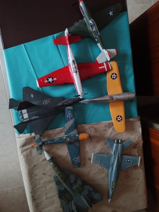 Set de 7 Maquetas de Aviones