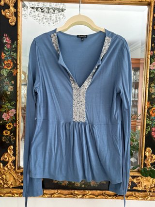 Blusa Massimo Dutti Azul Talla L