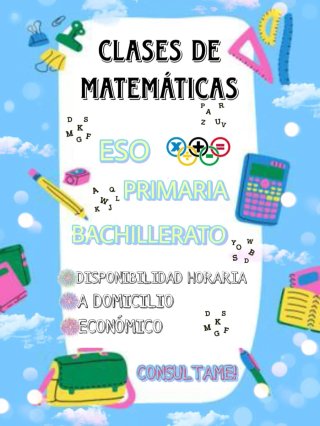 Profesor clases particulares matemáticas