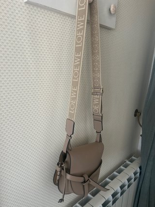 Bolso Loewe de Piel Color topo