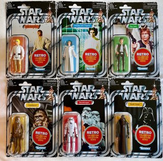 Set 6 Figuras Star Wars Retro Collection Wave 1