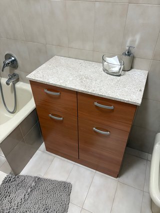 Mobile per bagno in legno