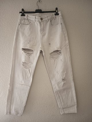 Pantalones Vaqueros Blancos