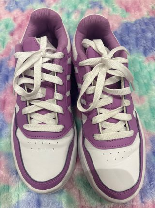 Zapatillas adidas lila y blancas talla 36