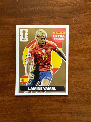 Extra Sticker Panini Lamine Yamal Oro