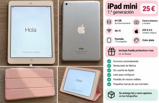 Apple iPad mini 1ª Gen 64GB WiFi + Funda