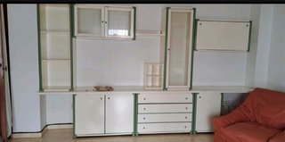 Mueble de Salón Blanco y Verde
