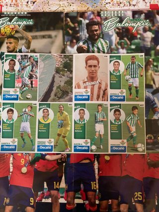 Lamina de cromos BETISBOOK.