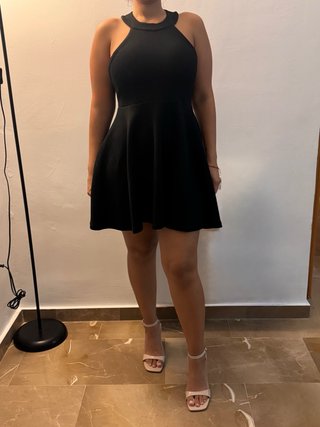 Vestido corto negro talla S