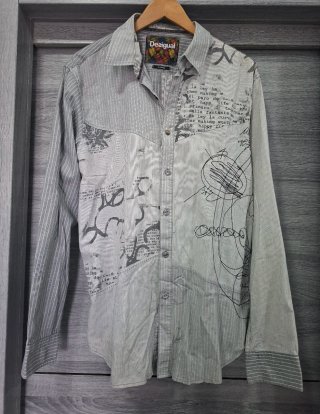 Camisa Desigual Vintage Gris Talla L