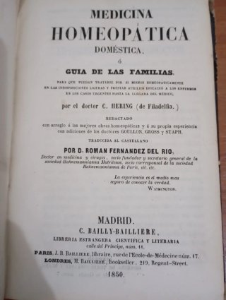 Medicina homeopática doméstica